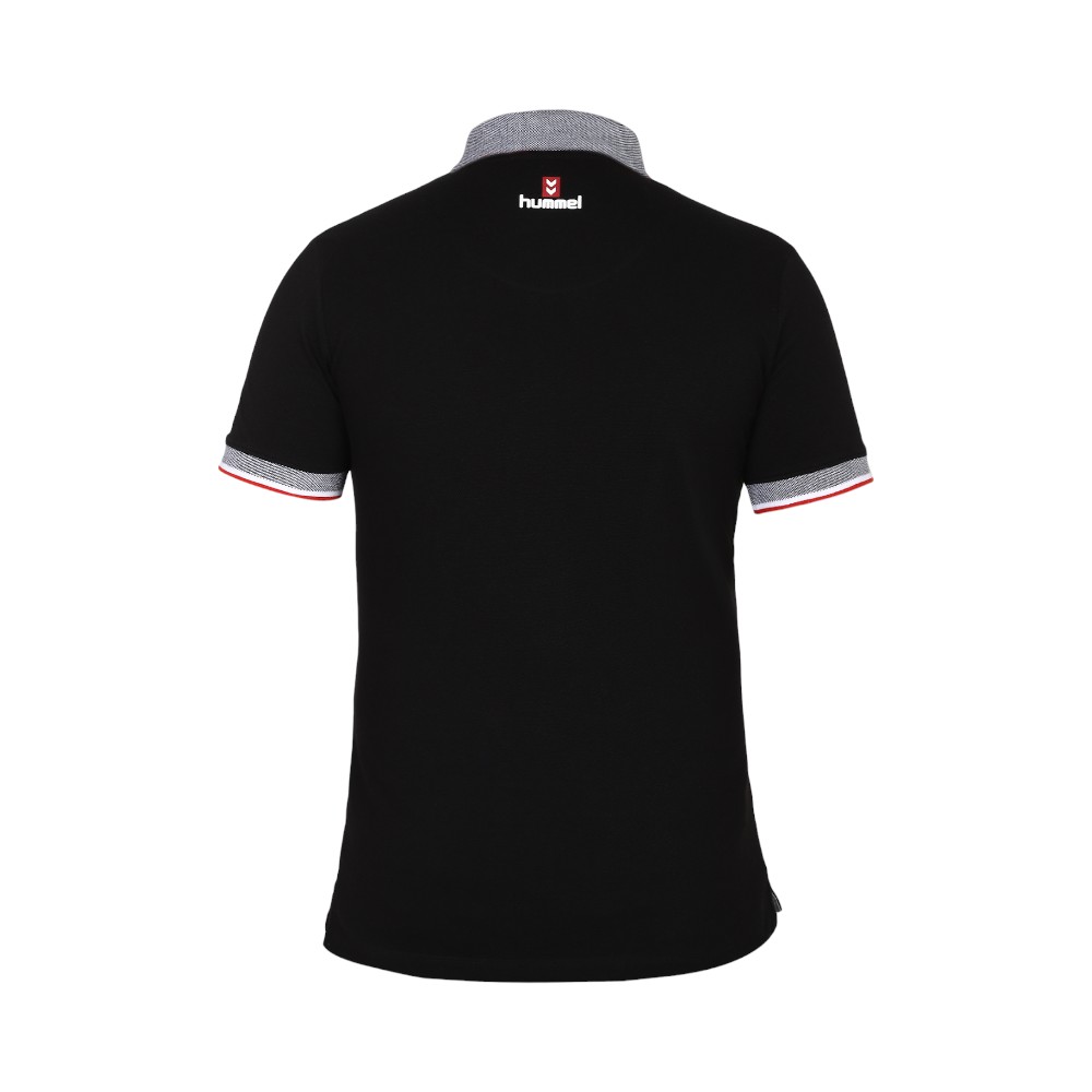 Hummel Eunike T-shirt Polo (Men)-Black with Grey - Image 12