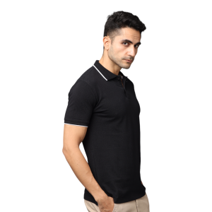 Greys&Blues Pima Collar T-Shirt-White