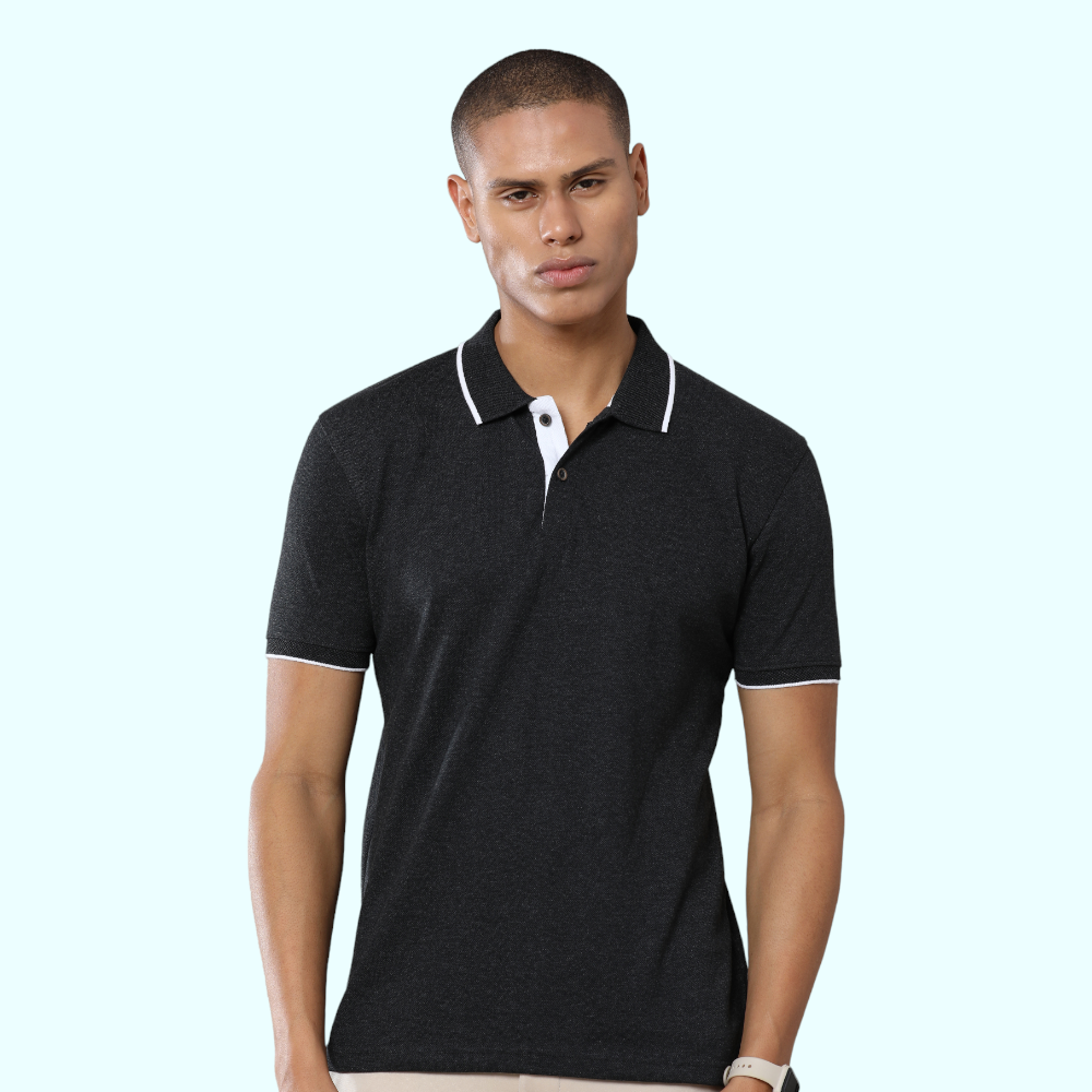 Greys&Blues Jacq Polo T-Shirt-Black with Red - Image 19