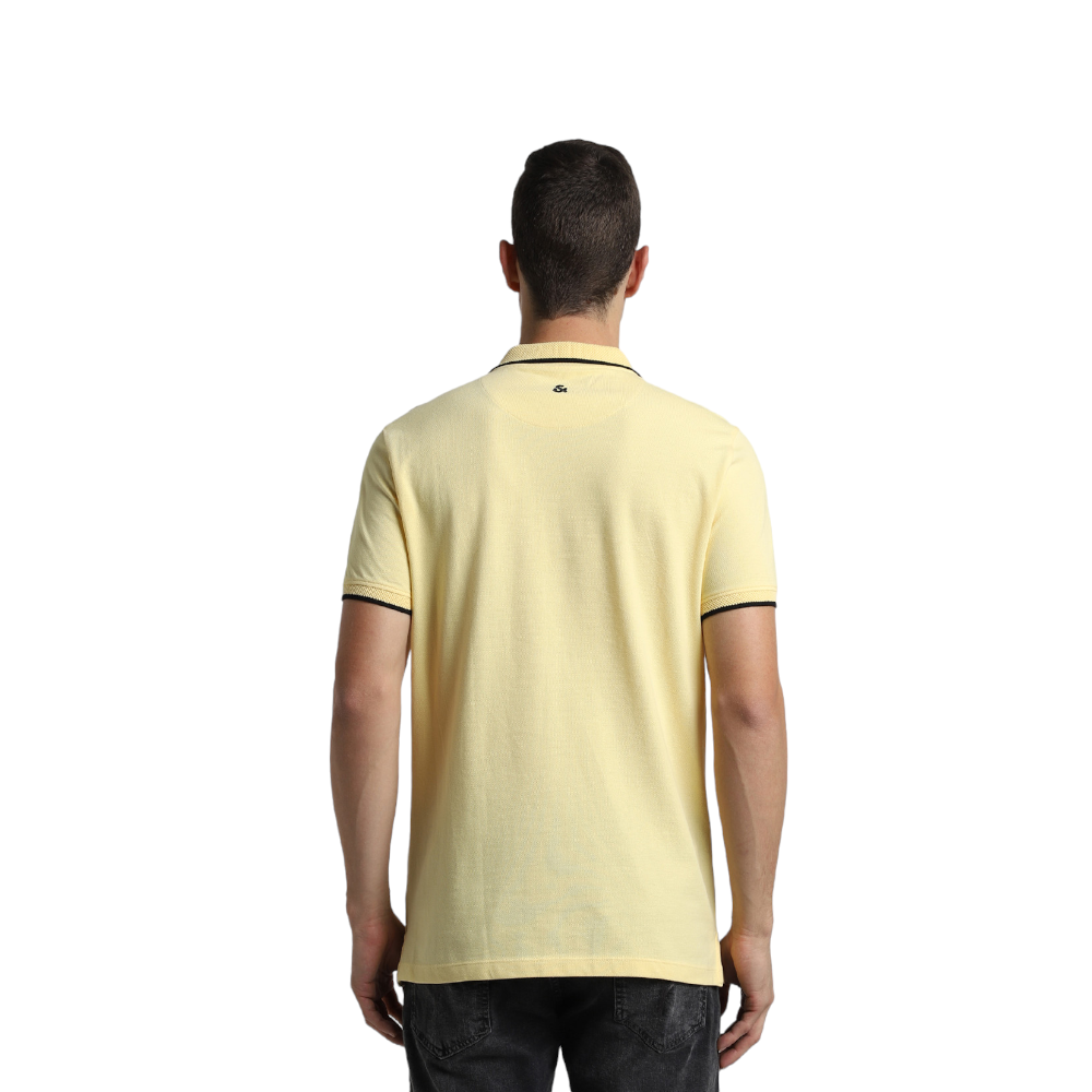 Jack&Jones Jacquard Plain Polo T-shirt- White - Image 7