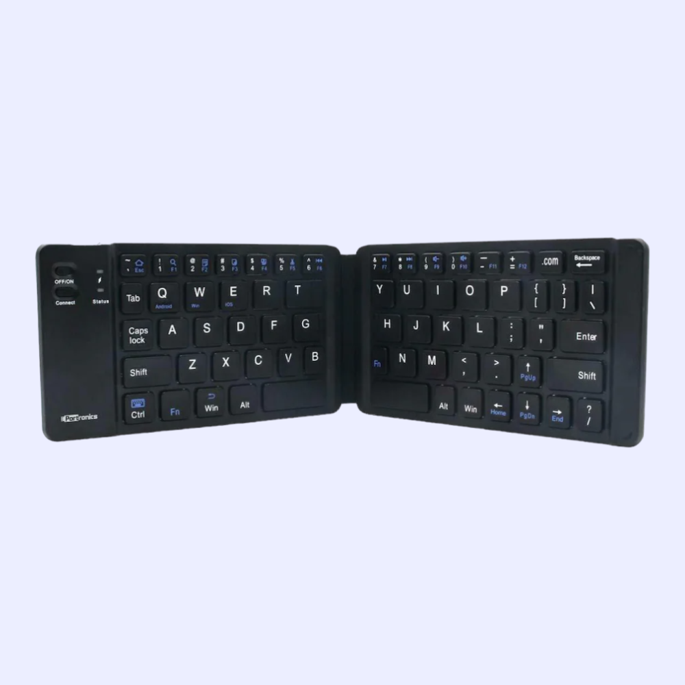 Portronics Chicklet Pocket Keyboard - Black - Image 3
