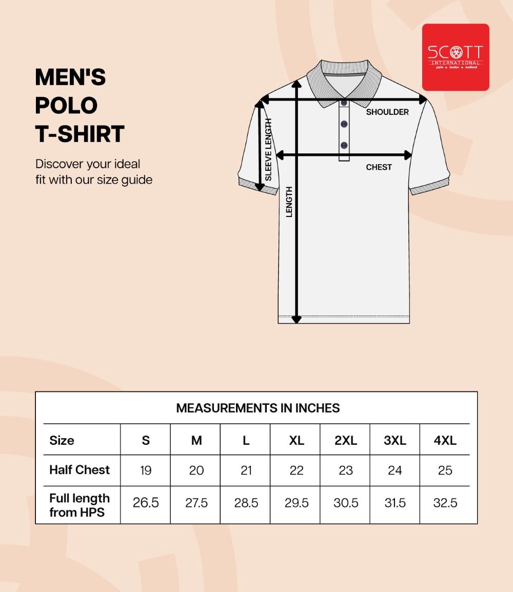 Scott Basic Polo T-Shirt- Black with Grey Melange Tipping - Image 5