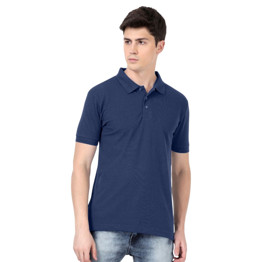 Scott AWG Fastee Polo T-Shirt- Navy Blue - Image 9