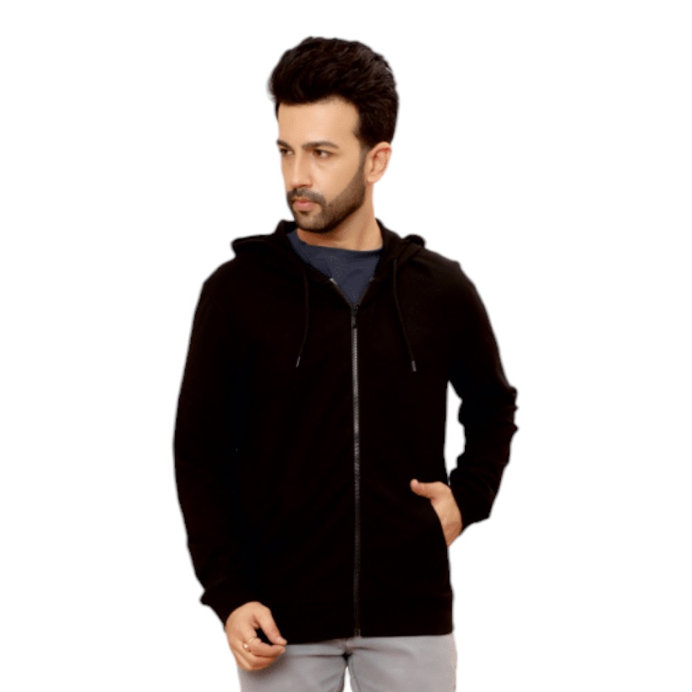 Levi's 100 % Cotton Terry Hoody With Zip- Black - Image 13