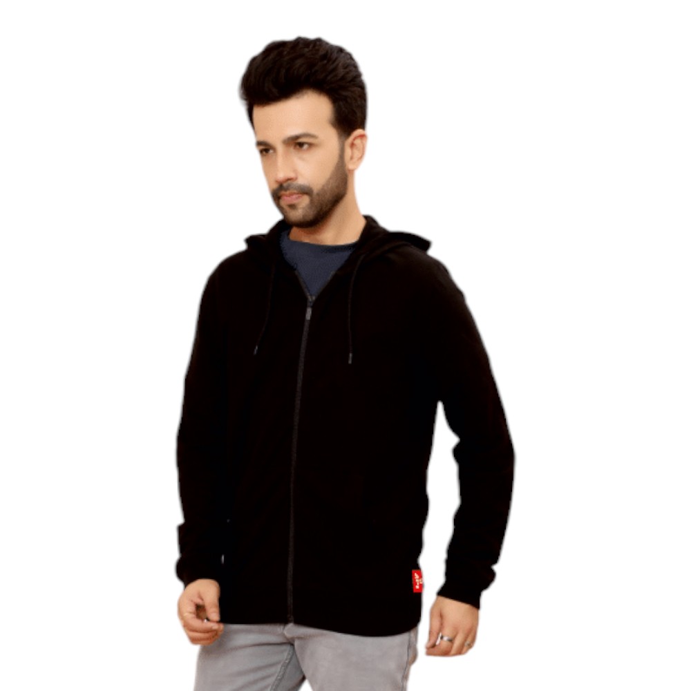 Levi's 100 % Cotton Terry Hoody With Zip- Black - Image 11