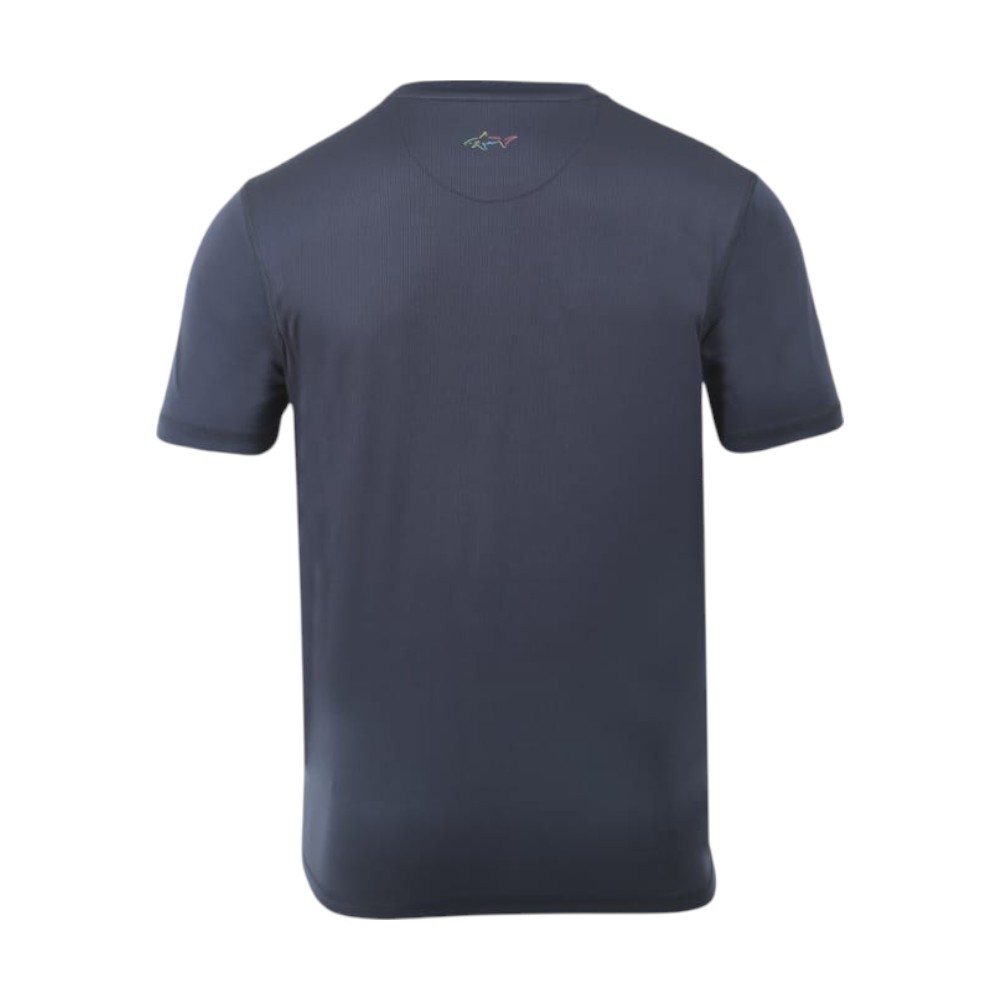 GregNorman AER Round Neck T-Shirt- Navy Blue