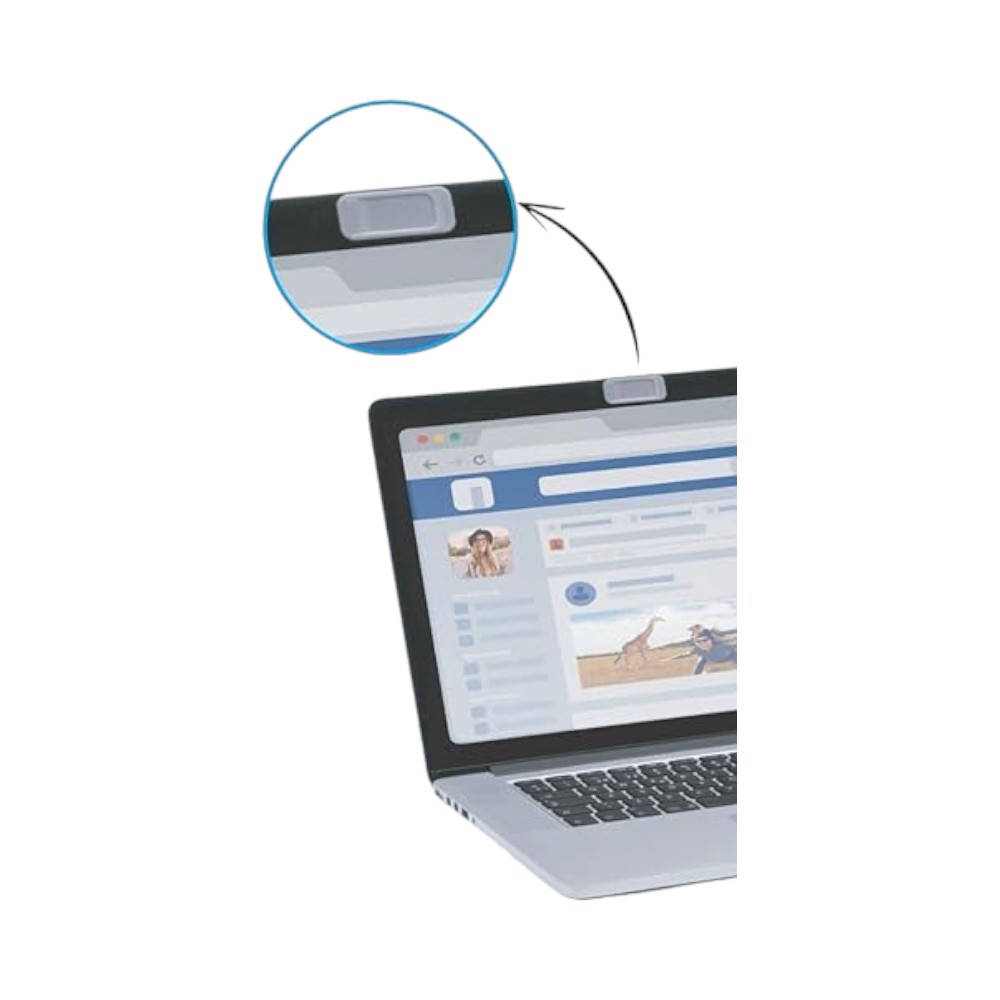 Sliding Privacy Guard Webcam Cover- White - Image 43