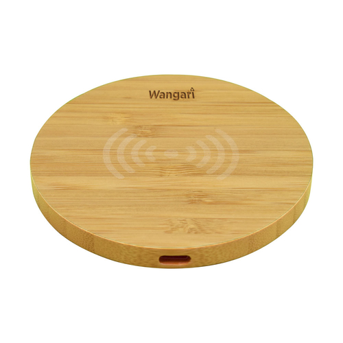 Olive- Wireless Bamboo Charger- 15W- Natural Brown - Image 17
