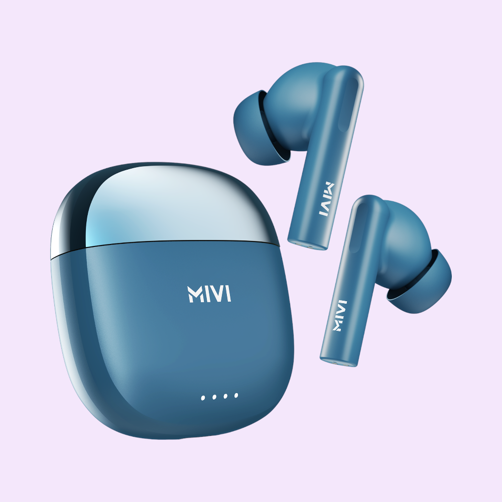 Mivi DuoPods i4 Earpods- Blue- 45 Hrs - Image 25