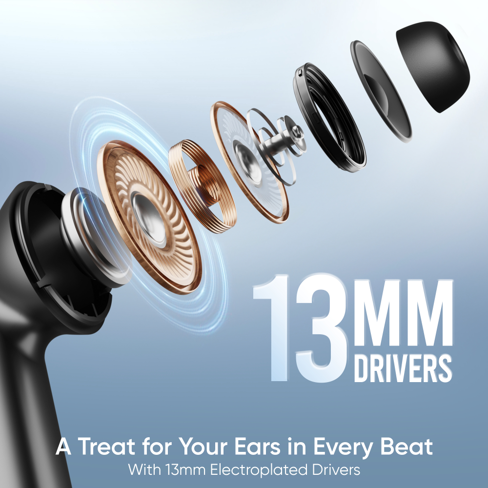 Mivi DuoPods i4 Earpods- Blue- 45 Hrs - Image 15