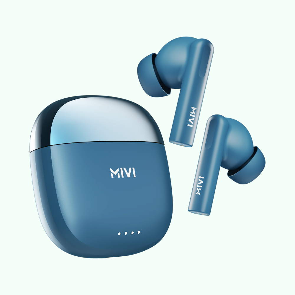 Mivi DuoPods i4 Earpods- Blue- 45 Hrs - Image 4