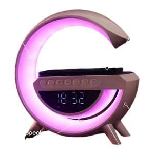 G Smart Lamp with Speaker, Clock & Wireless Charger