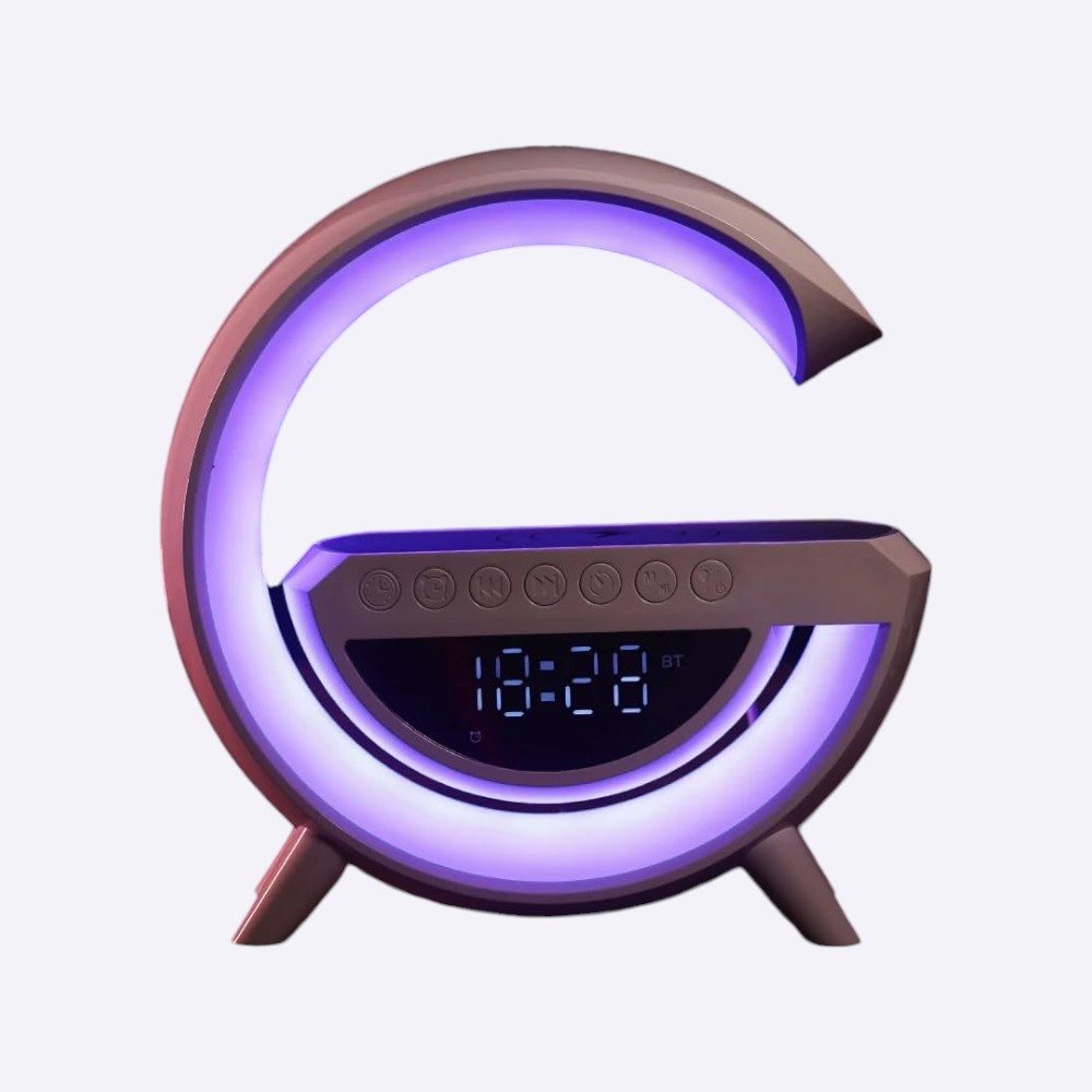 G Smart Lamp with Speaker, Clock & Wireless Charger - Image 3