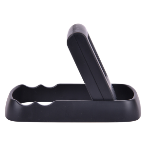 Tic-Toc 2-In-1 Alarm Clock With Moblie Stand- Black