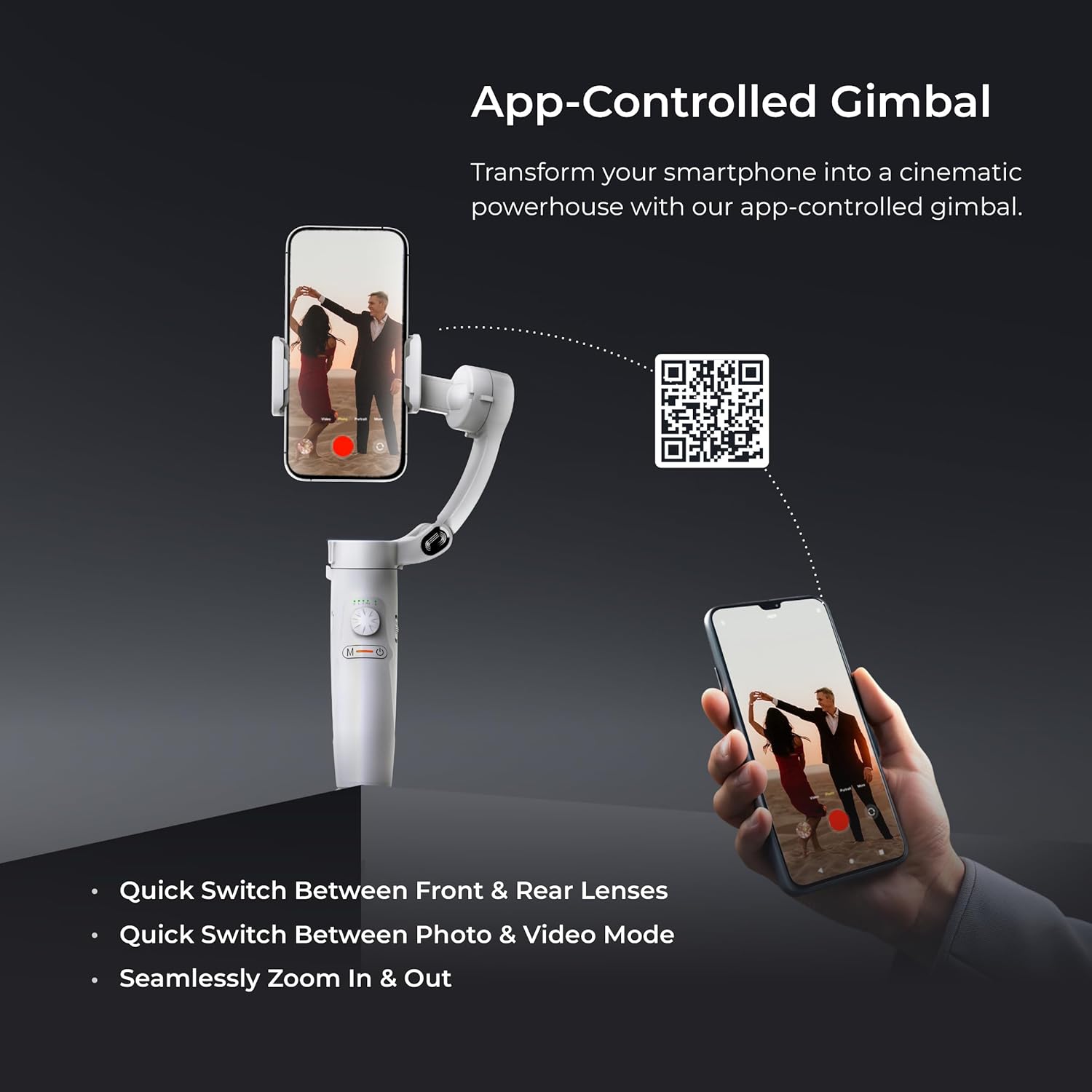 Digitek Foldable Smartphone Gimbal Stabilizer (Dsg 002)-White - Image 30
