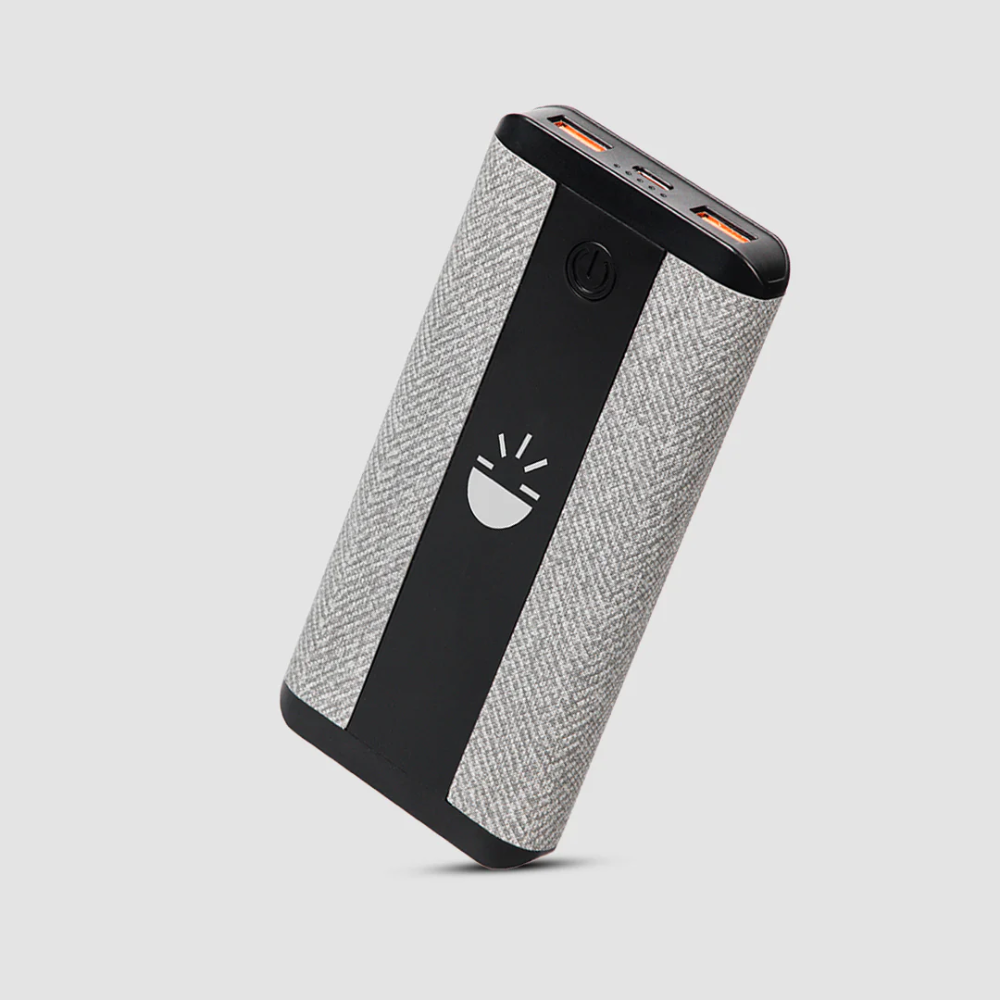 Glow Gadgets Blaze-Jute Finished Powerbank-10000mAh-Black with Grey - Image 15