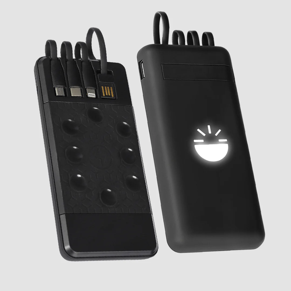 Glow Gadgets Ray-Suction With Wireless Fast Charging Powerbank-10000mAh- Black - Image 7
