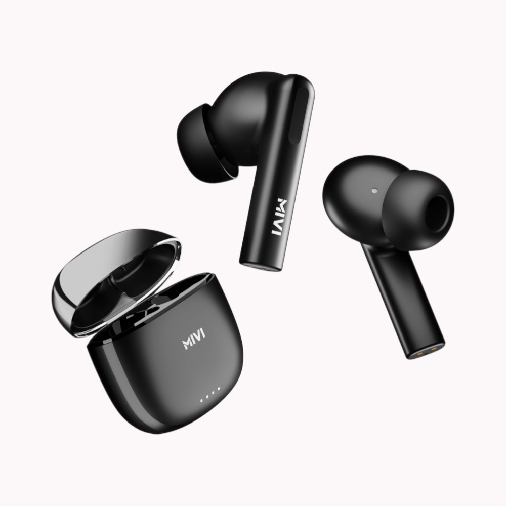 Mivi TWS I4 Earbuds- Black - Image 4