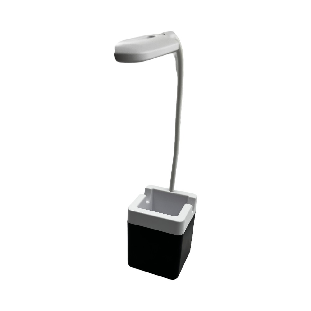 PowerGlow Table Lamp With USB Hub, Tumbler And Logo Highlight- Black - Image 9
