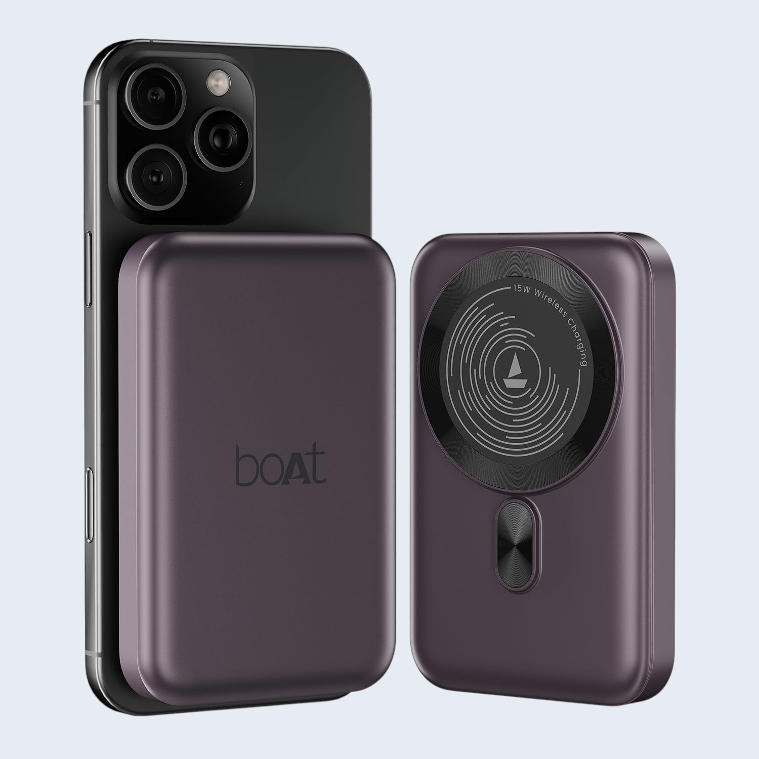 Boat Energy Shroom PB331,10000mAh Magnetic Wireless Powerbank- Purple - Image 24