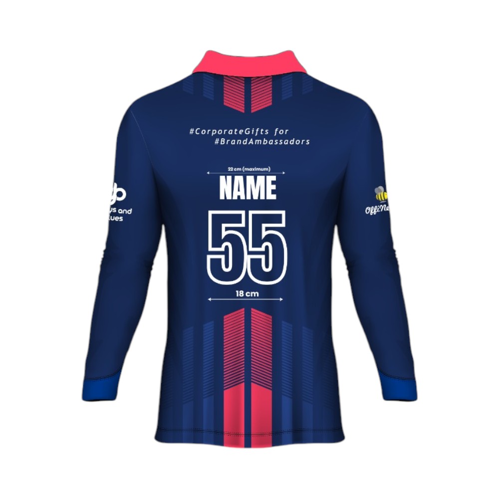 Hampirex Sports Jersey With Collar- Full Sleeve