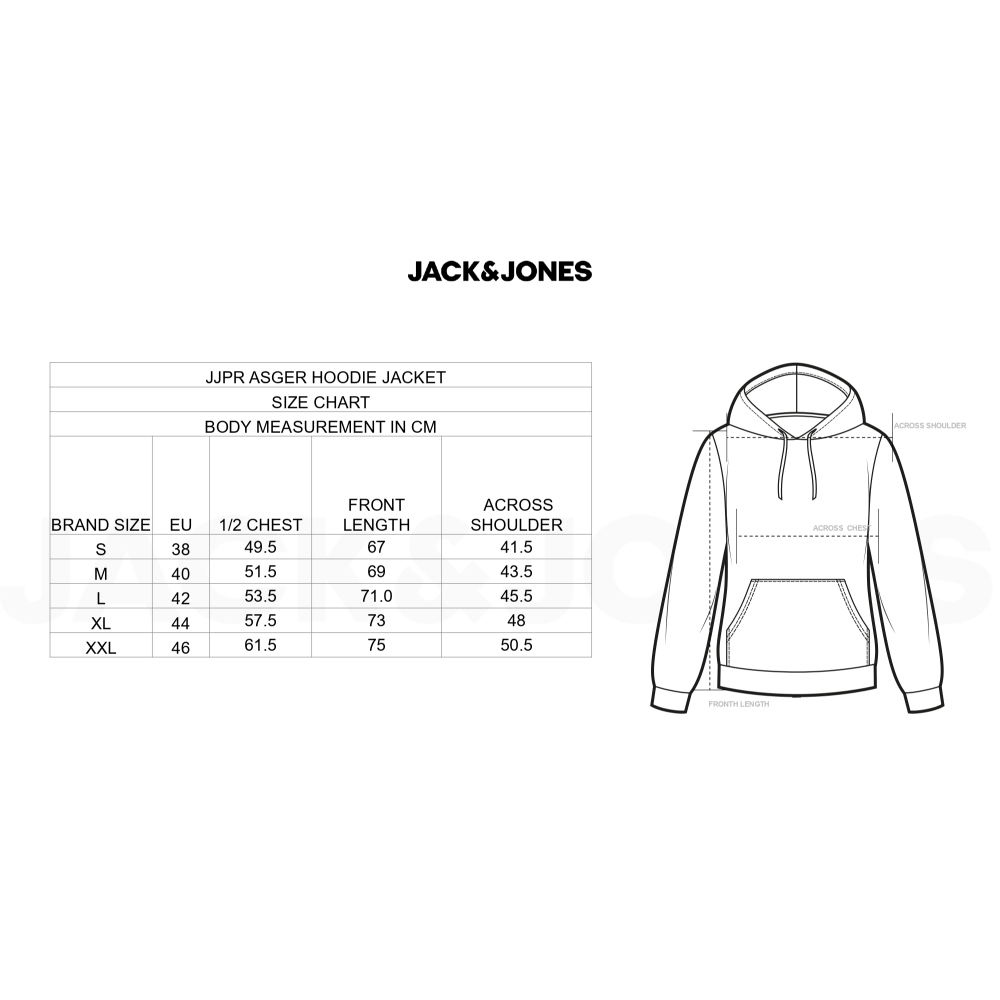 Jack and Jones Asger Hoodie- Black - Image 30