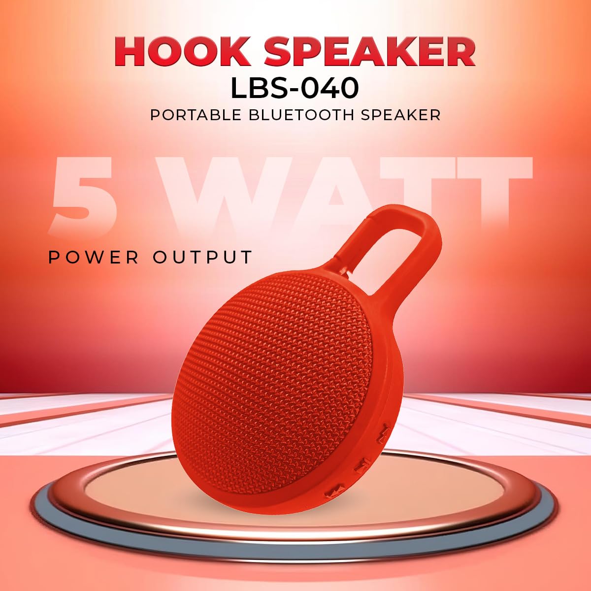 Lapcare Go Beat Bluetooth Speaker- Red - Image 13