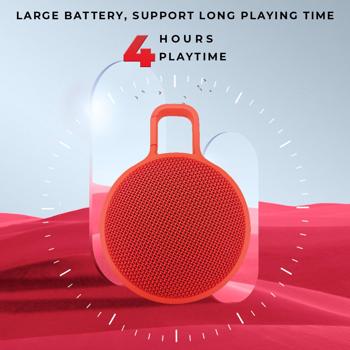 Lapcare Go Beat Bluetooth Speaker- Red - Image 22