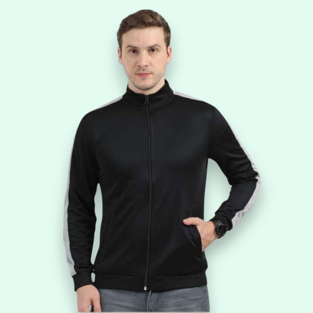 Reebok Jacket 100% Polyster- Black - Image 3