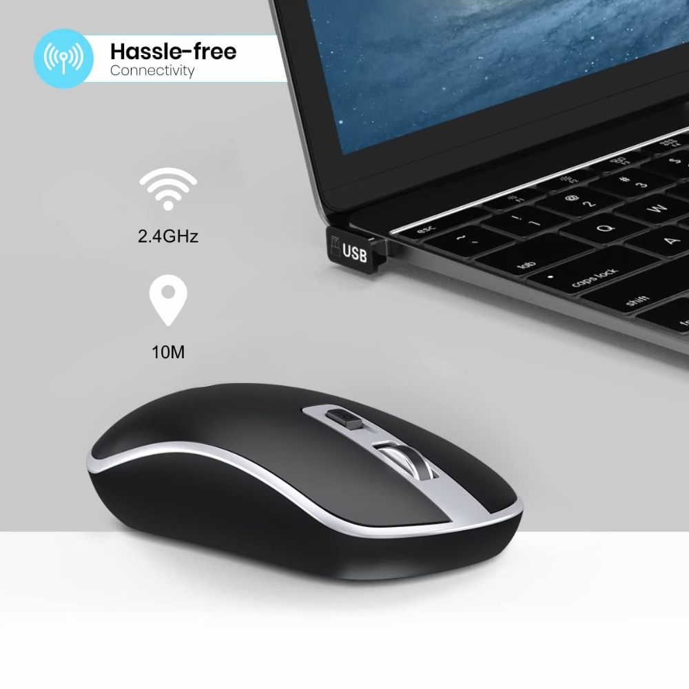 Portronics Toad 14 Wireless Mouse-Black - Image 3