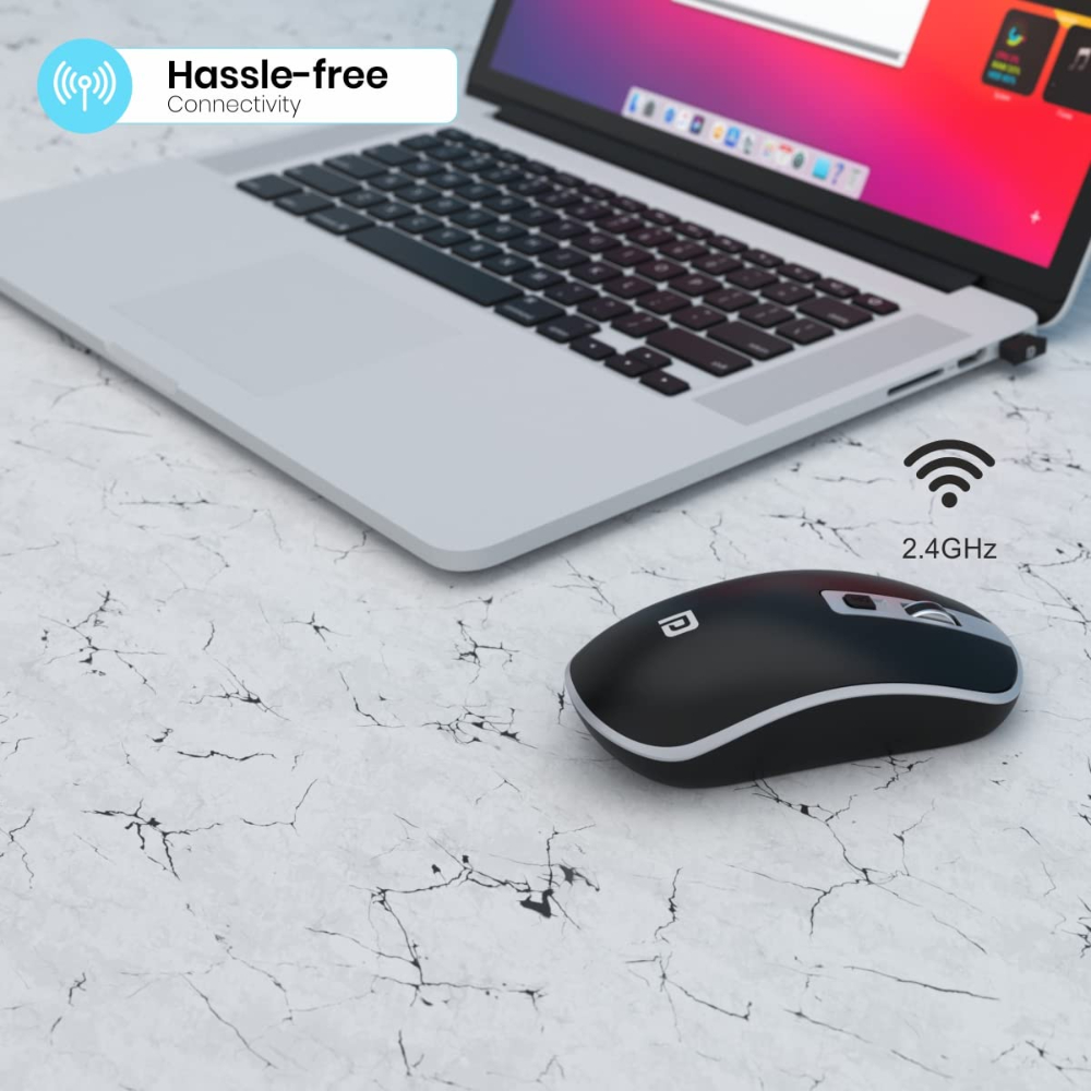 Portronics Toad 14 Wireless Mouse-Black - Image 4