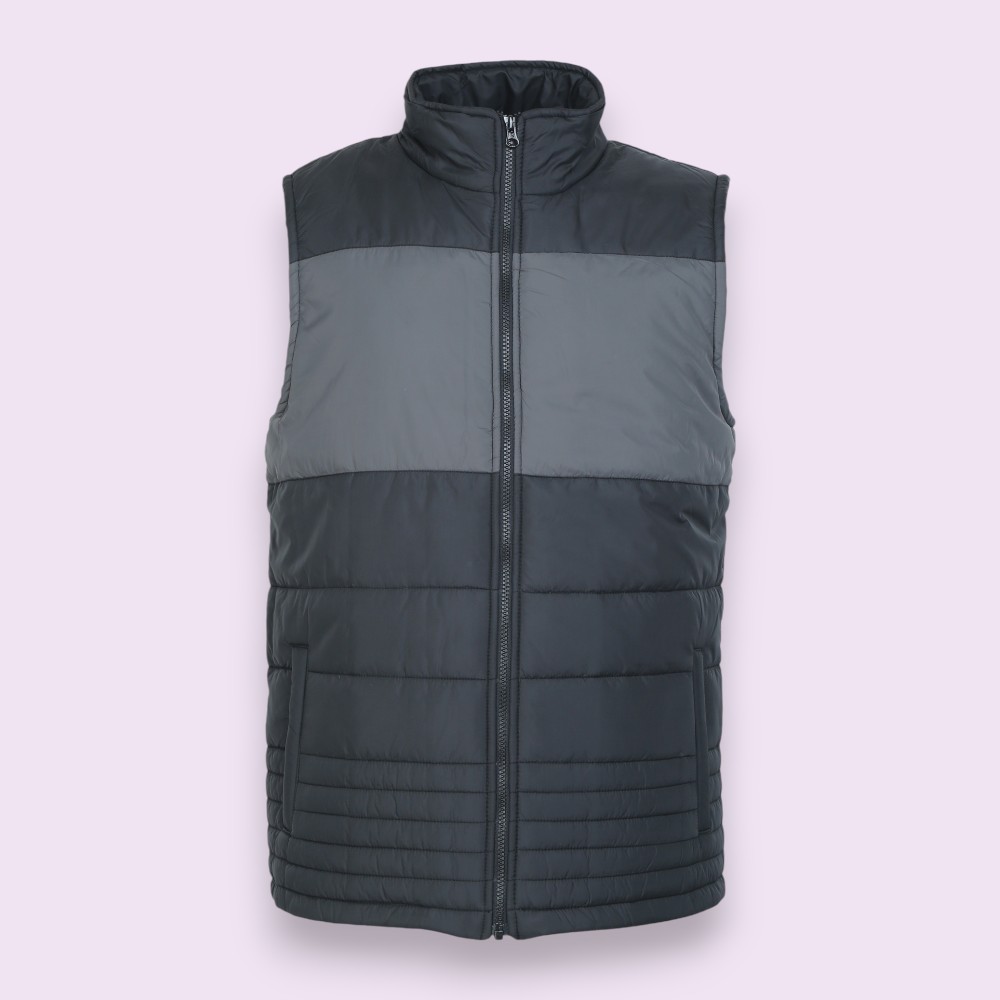 UCB Bomber Jacket-Sleeveless- Black with Grey - Image 6