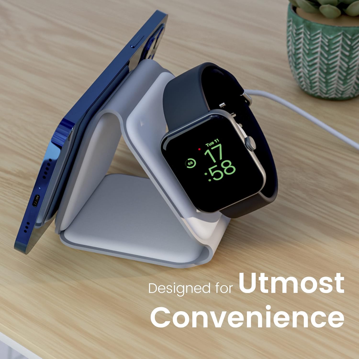 Ambrane Foldable 3 in 1 Wireless Charging Station - Image 7