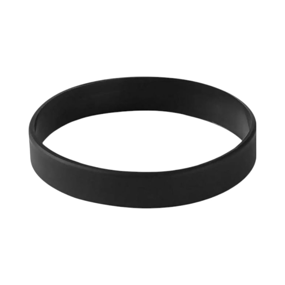 Silicone Wrist Band - 20mm - Black