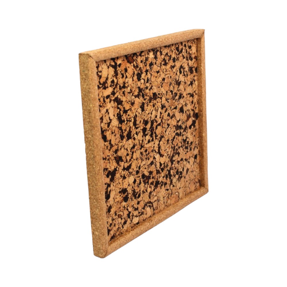 Full Single Cork Tray- 8.5" x 8.5"- Natural Brown - Image 3
