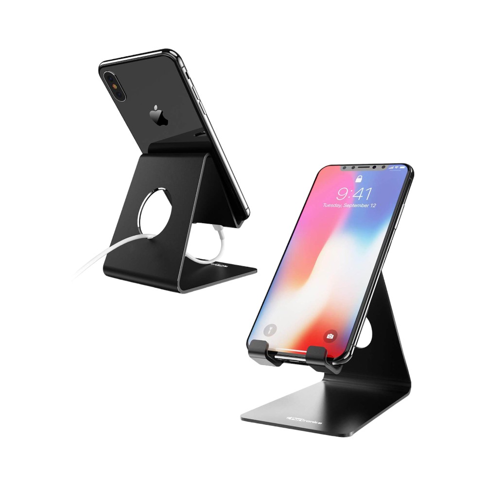 Portronics Modesk Mobile Stand- Black