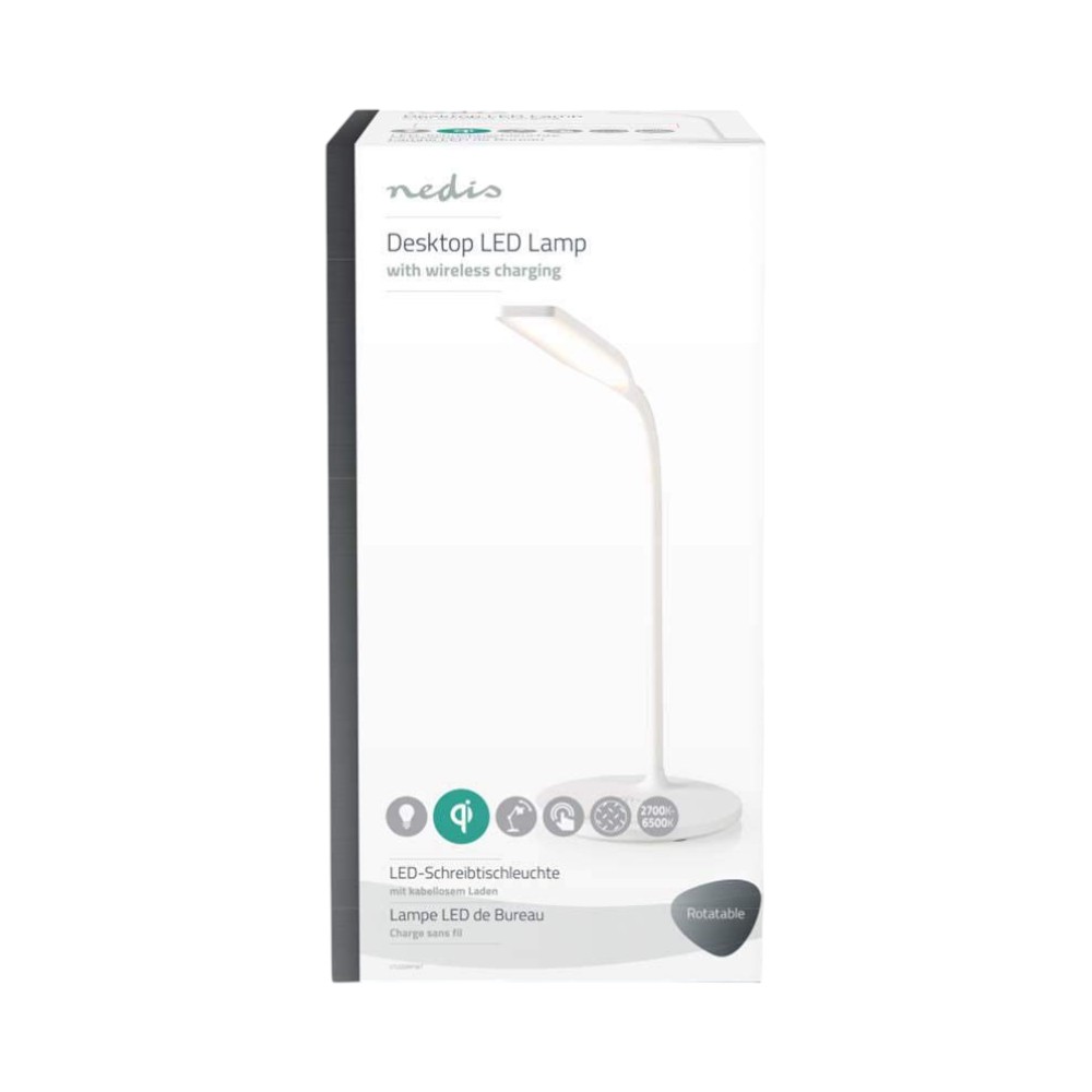 Nedis Table Lamp With Wireless Phone Charging-White - Image 6