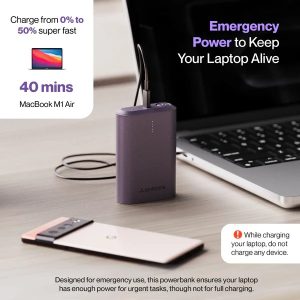 Ambrane Powerlit 30 10000mAh Powerbank- Blue