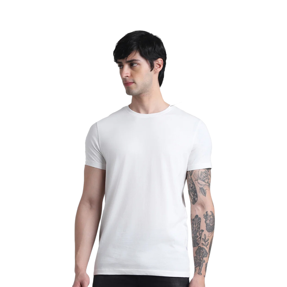 Jack&Jones Joren Round Neck T-shirt-White - Image 16