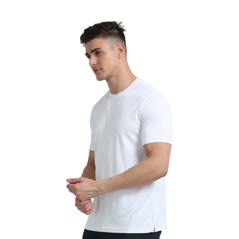 Skechers Polyester Round Neck T-shirt- White - Image 4