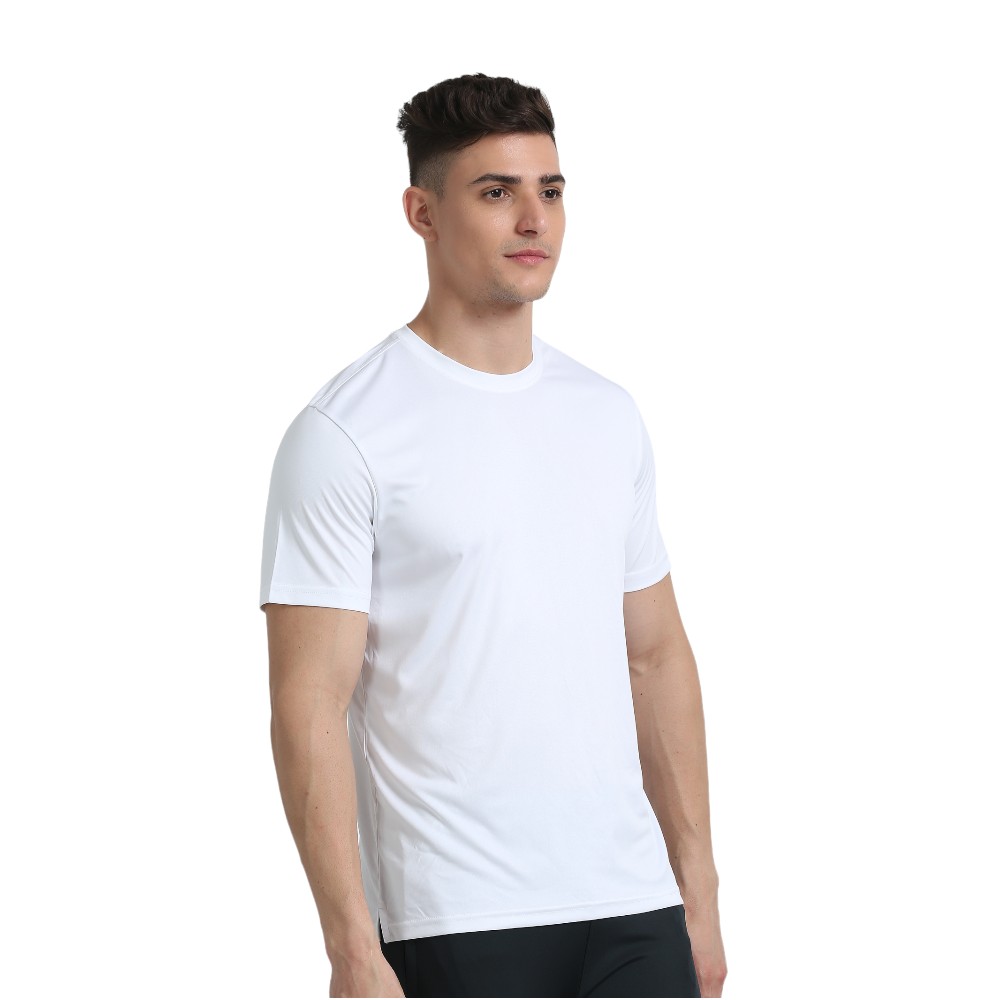 Skechers Polyester Round Neck T-shirt- White - Image 5