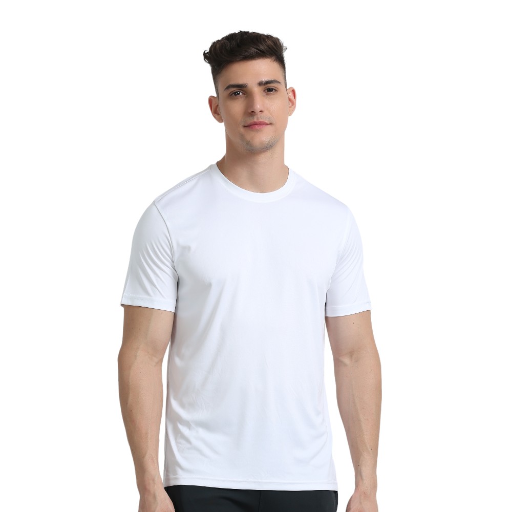 Skechers Polyester Round Neck T-shirt- White - Image 6