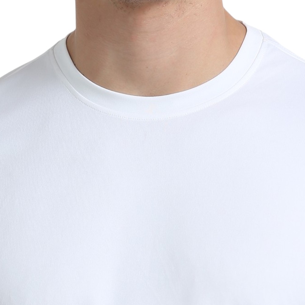 Skechers Polyester Round Neck T-shirt- White - Image 7
