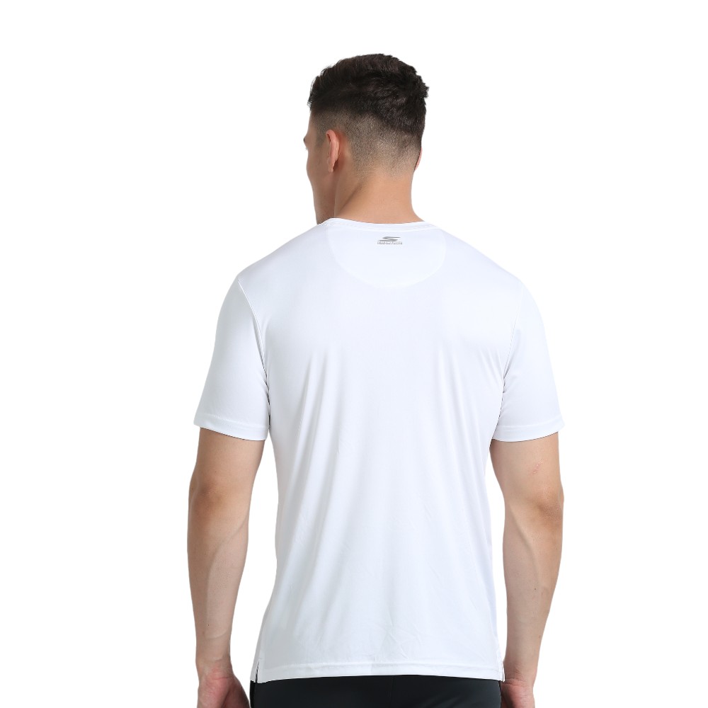 Skechers Polyester Round Neck T-shirt- White - Image 2