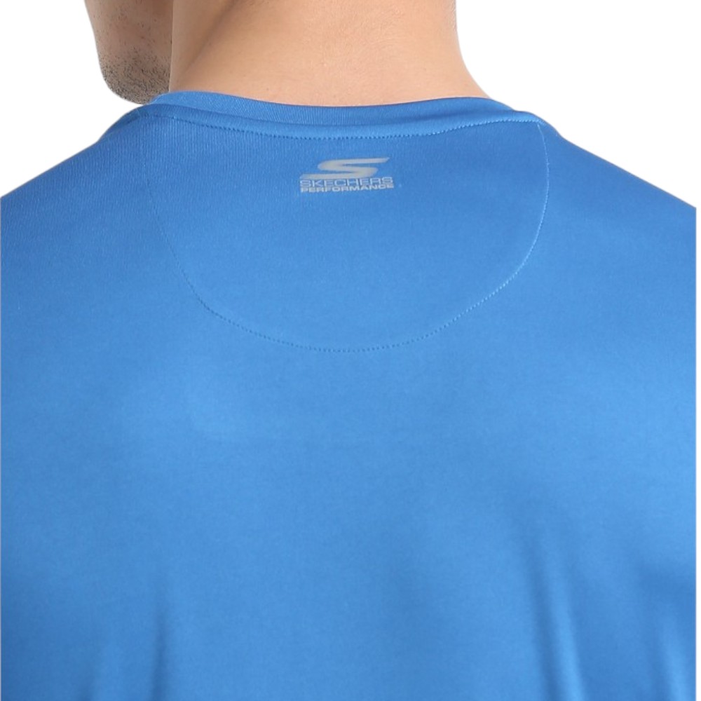 Skechers Polyester Round Neck T-shirt- White - Image 9