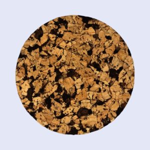 Single Textured Cork Coaster- Natural Brown