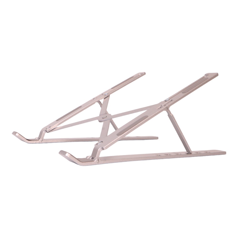 Folding Metal Laptop Stand With 7 Angle Adjustment- Silver