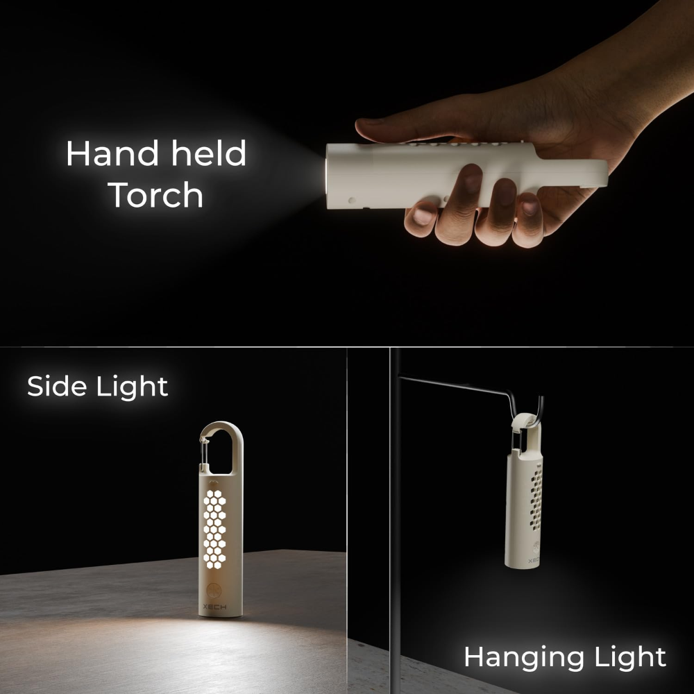 Xech Beam Rechargeable Torch Lamp- White - Image 4