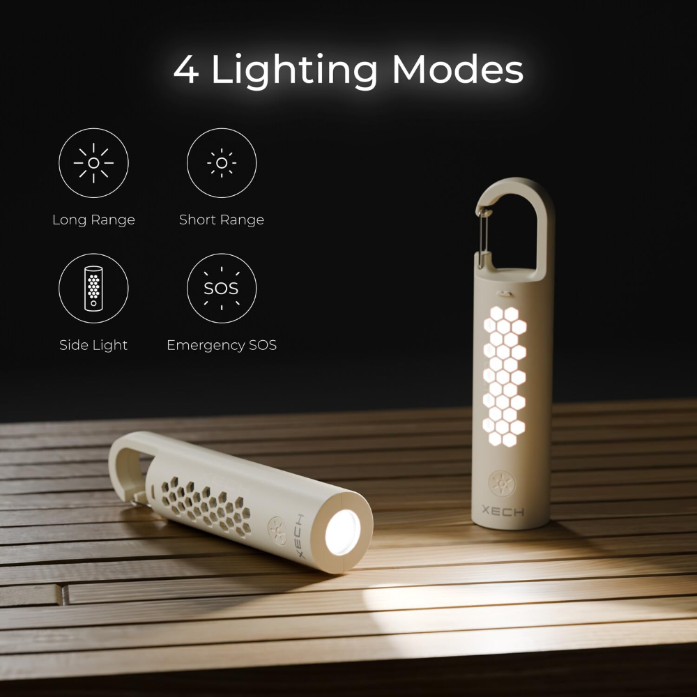 Xech Beam Rechargeable Torch Lamp- White - Image 5