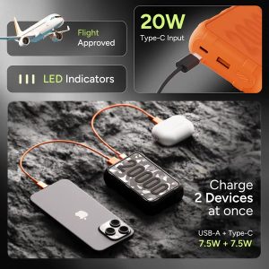 Ambrane Force 20000mAh Powerbank- Black